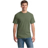 Mens Heavy Cotton 100% Cotton T-Shirt Small Military Green Short Sleeve T-Shirts