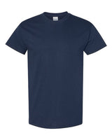 Mens Heavy Cotton 100% Cotton T-Shirt Small Navy Short Sleeve T-Shirts