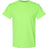 Mens Heavy Cotton 100% Cotton T-Shirt Small Neon Green Short Sleeve T-Shirts