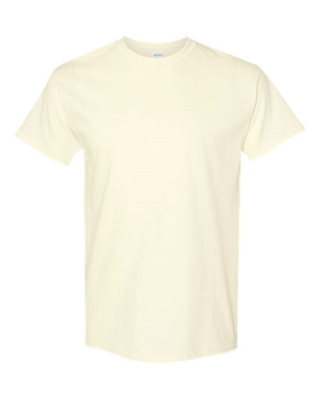 Mens Heavy Cotton 100% Cotton T-Shirt Small Off White Short Sleeve T-Shirts