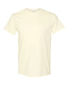 Mens Heavy Cotton 100% Cotton T-Shirt Small Off White Short Sleeve T-Shirts