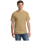 Mens Heavy Cotton 100% Cotton T-Shirt Small Old Gold Short Sleeve T-Shirts