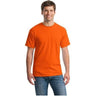 Mens Heavy Cotton 100% Cotton T-Shirt Small Orange Short Sleeve T-Shirts
