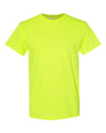 Mens Heavy Cotton 100% Cotton T-Shirt Small Safety Green Short Sleeve T-Shirts
