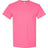 Mens Heavy Cotton 100% Cotton T-Shirt Small Safety Pink Short Sleeve T-Shirts