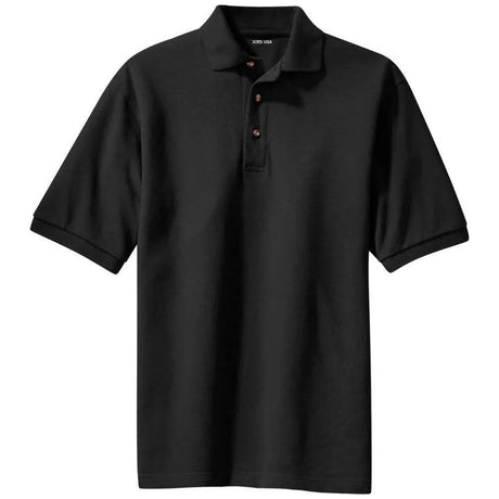 Men's Heavyweight Cotton Pique Polo XS Black Polos/Knits
