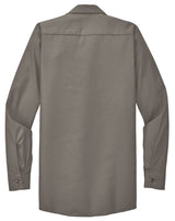 Men's Long Size, Long Sleeve Industrial Work Shirt Grey Medium Long