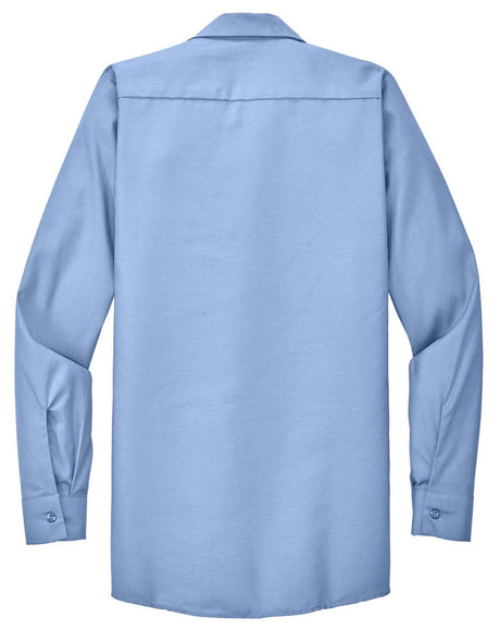 Men's Long Size, Long Sleeve Industrial Work Shirt Light Blue Medium Long