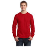 Mens Long Sleeve 5.4 - oz. 100% Cotton T-Shirt Small Red Short Sleeve T-Shirts