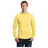 Mens Long Sleeve 5.4 - oz. 100% Cotton T-Shirt Small Yellow Short Sleeve T-Shirts