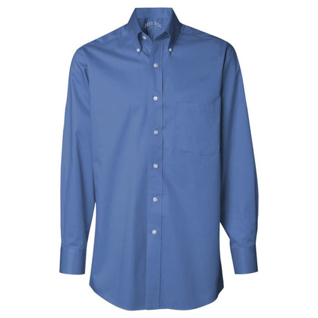 Men's Long Sleeve Baby Twill Shirt Cobalt Small