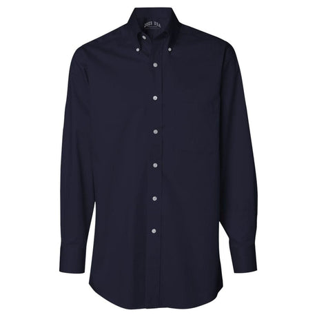 Men's Long Sleeve Baby Twill Shirt Navy Small