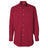 Men's Long Sleeve Baby Twill Shirt Scarlet Small