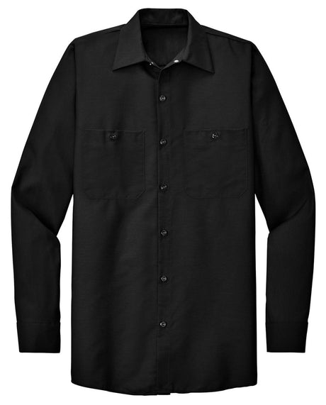Men's Long Sleeve Industrial Work Shirt Black Small