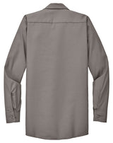 Men's Long Sleeve Industrial Work Shirt Grey Small