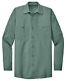 Men's Long Sleeve Industrial Work Shirt Light Green Small