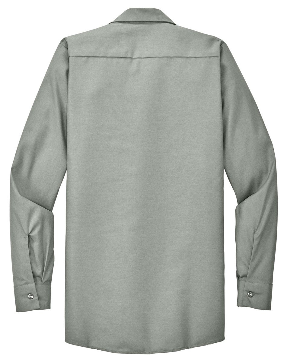 Men's Long Sleeve Industrial Work Shirt Light Grey Small