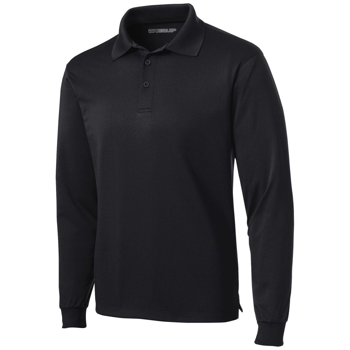 Men's Long Sleeve Micropique Sport - Wick Polo Black X - Small Polos/Knits