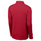 Men's Long Sleeve Micropique Sport - Wick Polo Deep Red X - Small Polos/Knits