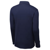 Men's Long Sleeve Micropique Sport - Wick Polo True Navy X - Small Polos/Knits