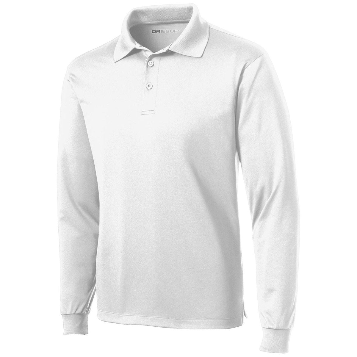 Men's Long Sleeve Micropique Sport - Wick Polo White X - Small Polos/Knits