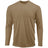 Mens Long Sleeve Moisture Wicking Athletic Shirts in Mens Sizes XS - 4XL Coyote Brown X - Small Athletic Long Sleeve T-Shirts
