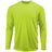 Mens Long Sleeve Moisture Wicking Athletic Shirts in Mens Sizes XS - 4XL Neon Yellow X - Small Athletic Long Sleeve T-Shirts