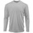 Mens Long Sleeve Moisture Wicking Athletic Shirts in Mens Sizes XS - 4XL Silver X - Small Athletic Long Sleeve T-Shirts
