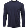 Mens Long Sleeve Moisture Wicking Athletic Shirts in Mens Sizes XS - 4XL Truenavy X - Small Athletic Long Sleeve T-Shirts