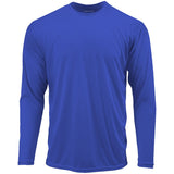 Mens Long Sleeve Moisture Wicking Athletic Shirts in Mens Sizes XS - 4XL Trueroyal X - Small Athletic Long Sleeve T-Shirts