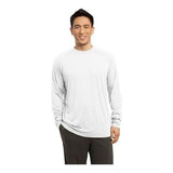 Mens Long Sleeve Ultimate Performance Crew Medium White
