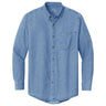 Mens Long Sleeve Value Denim Shirt X - Small Faded Blue Denim Shirts