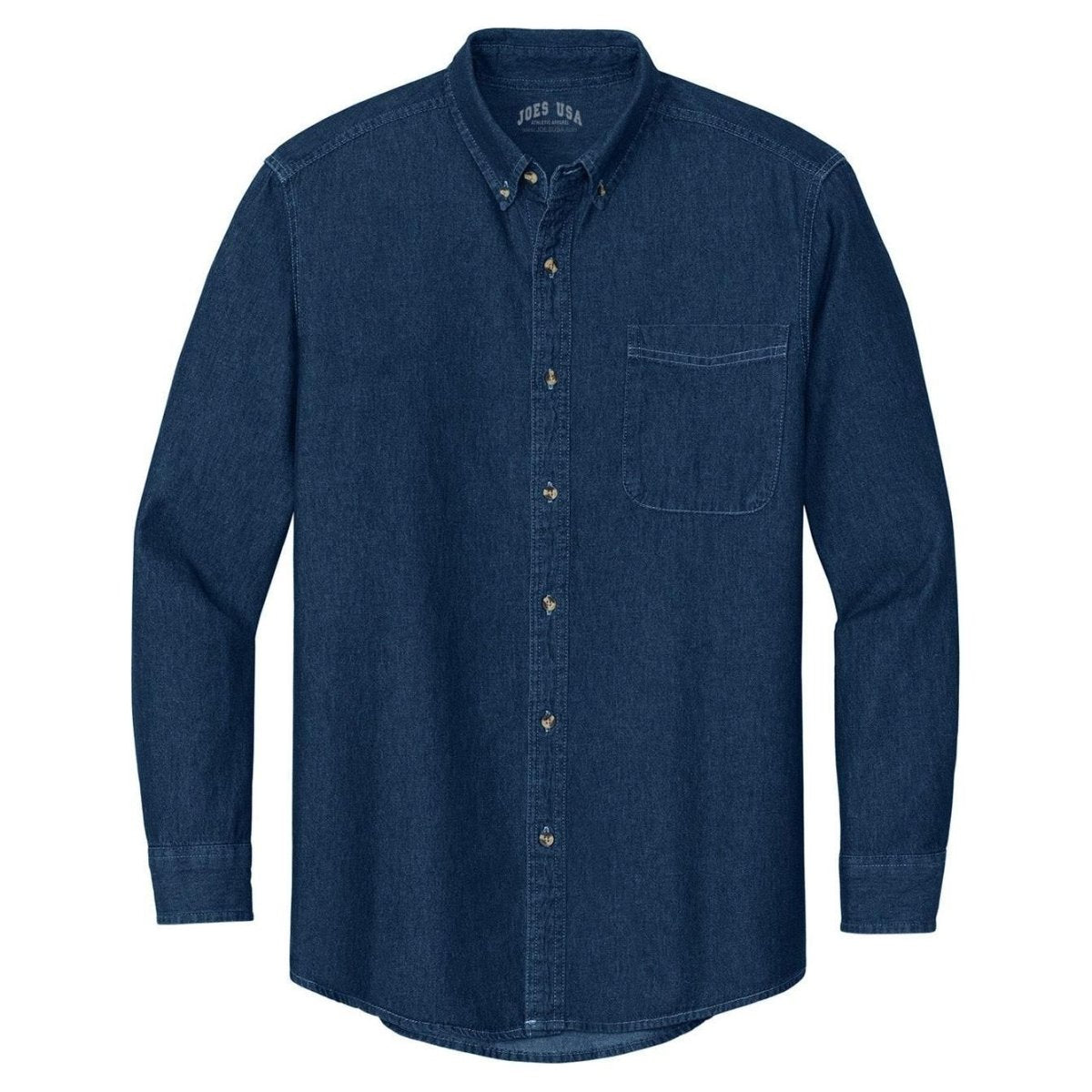 Joe's USA Mens Long Sleeve Value Denim Shirt | Wholesale Denim