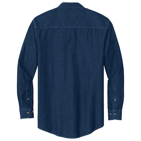 Mens Long Sleeve Value Denim Shirt X - Small Ink Blue Denim Shirts