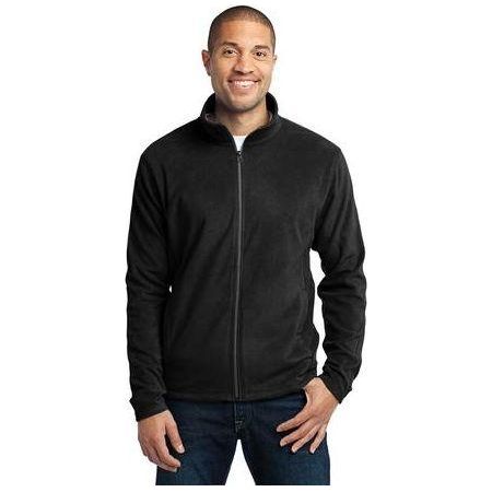 Mens Microfleece Jacket Large Black Fleece Jackets