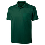 Mens Micropique Sport - Wick Pocket Polo Forest Green X - Small Polos/Knits
