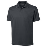Mens Micropique Sport - Wick Pocket Polo Iron Grey X - Small Polos/Knits