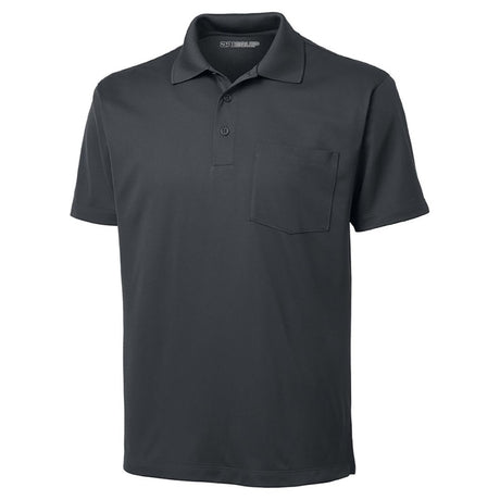 Mens Micropique Sport - Wick Pocket Polo Iron Grey X - Small Polos/Knits