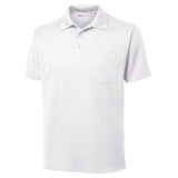 Mens Micropique Sport - Wick Pocket Polo White X - Small Polos/Knits
