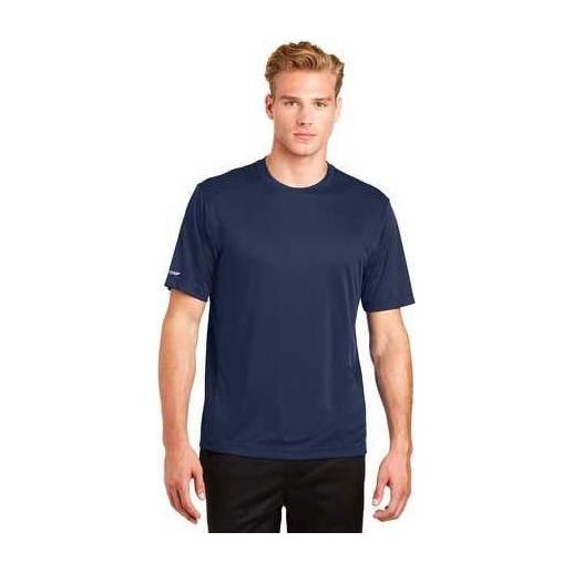 Men's Moisture Wicking Elevate Tee X - Small Navy Short Sleeve T-Shirts