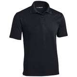 Mens Moisture Wicking Micropique Golf Polos Black Small