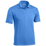 Mens Moisture Wicking Micropique Golf Polos Blue Lake Small