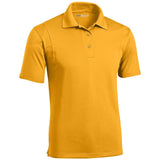 Mens Moisture Wicking Micropique Golf Polos Gold Small