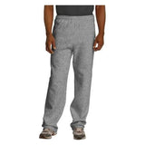 Mens NuBlend Open Bottom Pant with Pockets 2X - Large Oxford