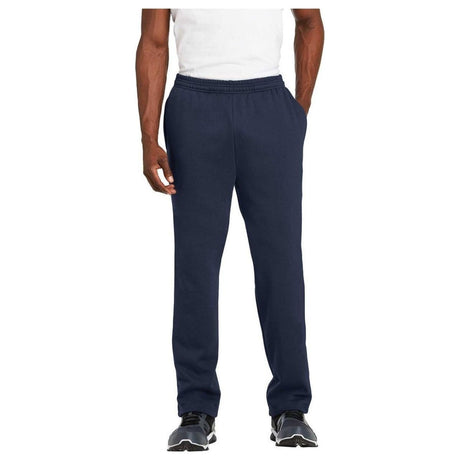 Men's Open Bottom Sweatpant Black X - Small