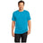 Mens Perfect Weight Crew Tee X - Small Bright Turquoise Short Sleeve T-Shirts