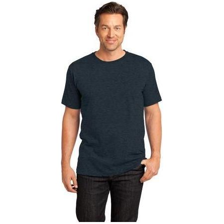 Mens Perfect Weight Crew Tee X - Small Heathered Dark Navy Short Sleeve T-Shirts