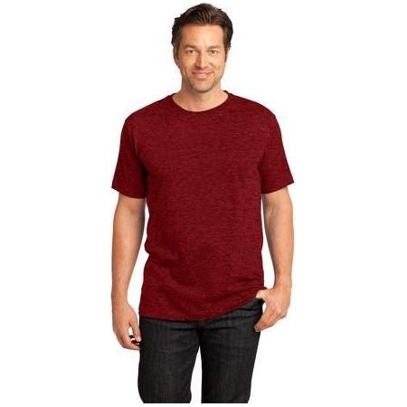 Mens Perfect Weight Crew Tee X - Small Heathered Deep Red Short Sleeve T-Shirts
