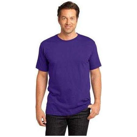 Mens Perfect Weight Crew Tee X - Small Heathered Deep Red Short Sleeve T-Shirts