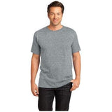 Mens Perfect Weight Crew Tee X - Small Heathered Steel Short Sleeve T-Shirts